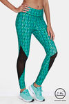 Zelocity Quick Dry Gym Leggings - Green Spruce — thumbnail 2